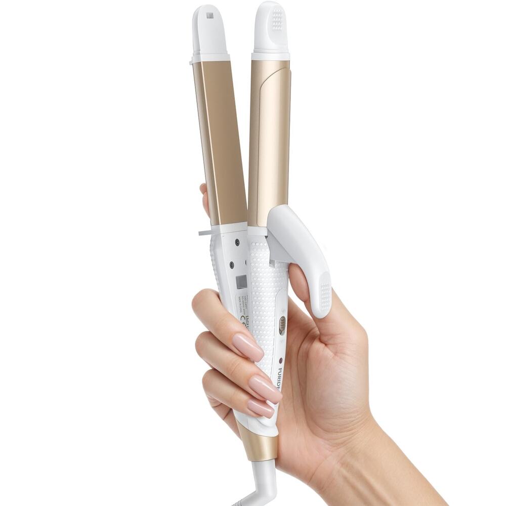 New FURIDEN Lite 1 Inch Dual Voltage Curling Iron 1" 110-240V